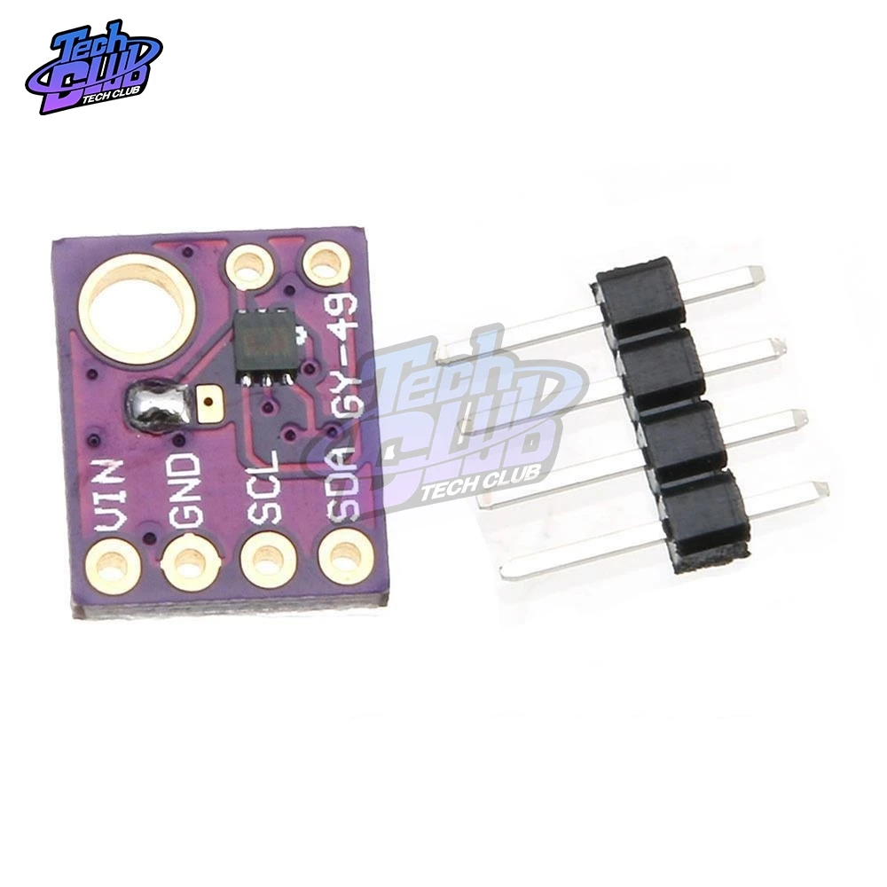 GY 49 MAX44009 модуль датчика окружающего светильника для Arduino с 4P Pin Header Module|Детали и