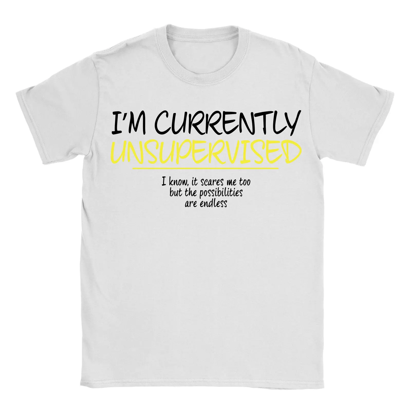 Im без присмотра возможности бесконечная Футболка Топ Забавный подарок на день