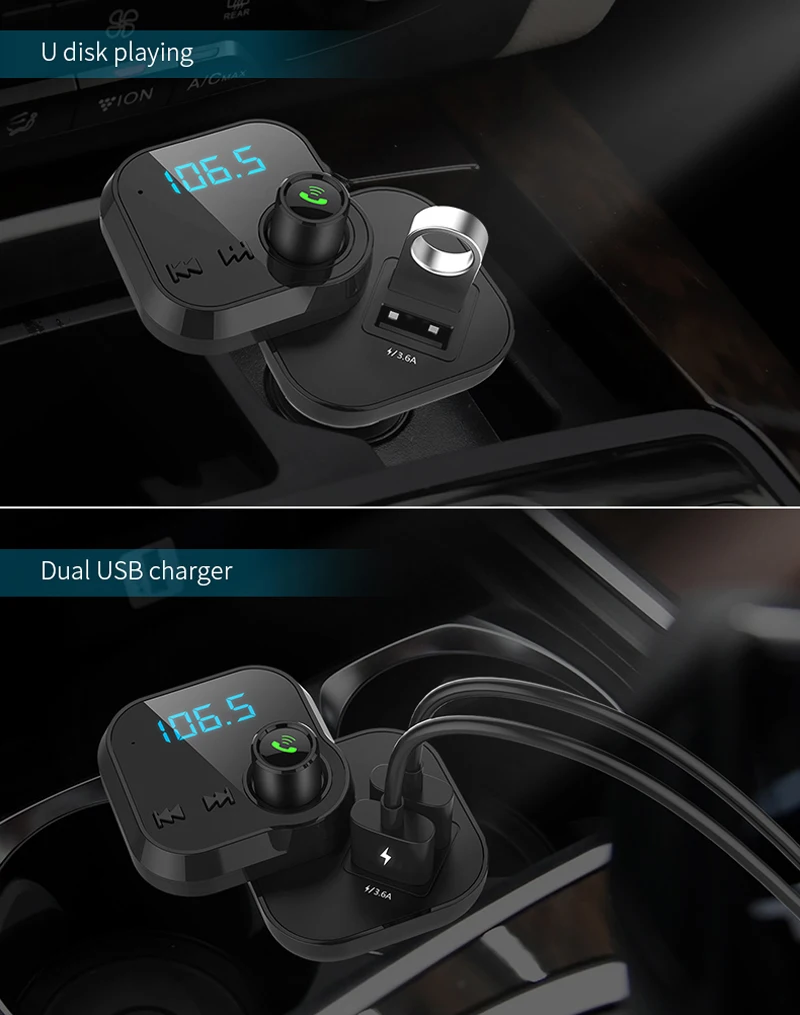 Автомобильный Bluetooth-проигрыватель с двумя USB-портами 5 В 3 6 А | Мобильные телефоны и