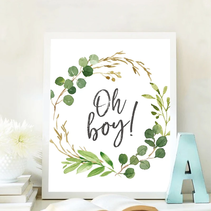 Картина на холсте с надписью Baby Shower|Рисование и каллиграфия| |