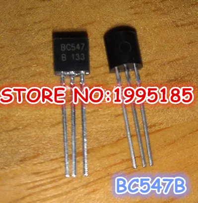 

200pcs/lot BC547B BC547 547 100MA 45V TO-92 transistor