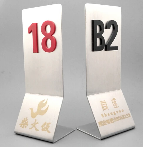 20 шт. металлическая настольная табличка из нержавеющей стали|sign plate|plate signplate stand |