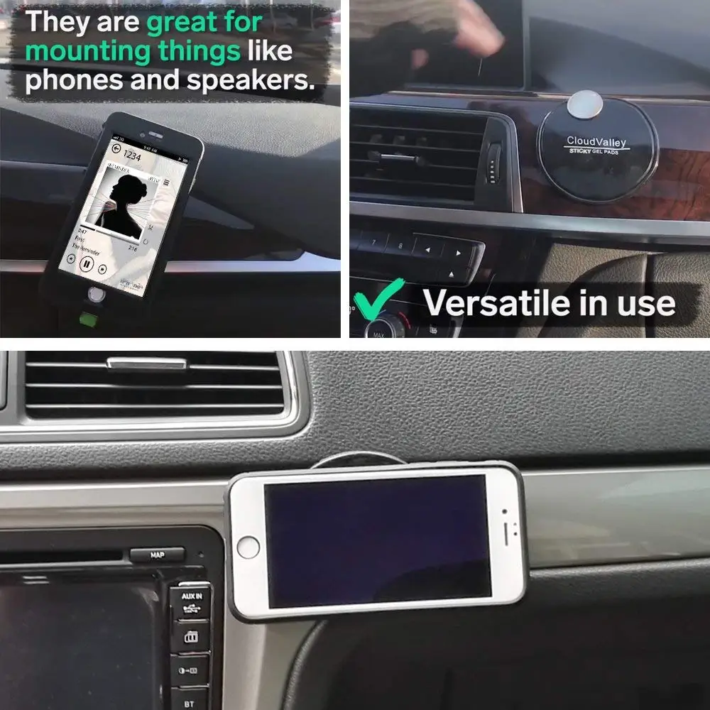 2 шт. Премиум зафиксировать круглый Силикагель Магия Важная Противоскользящие