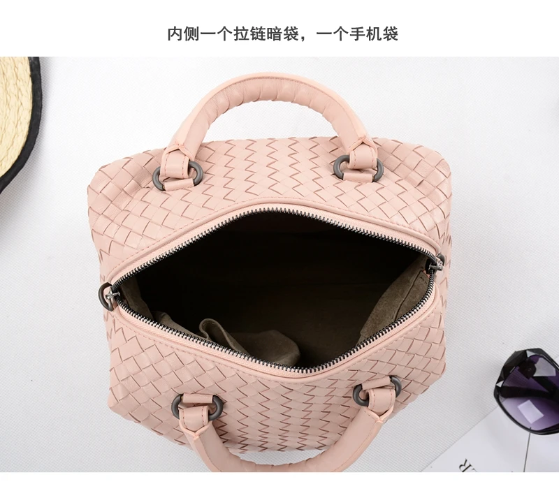 Сумка bolsa feminina, фирменная новинка, модная женская сумка-тоут с подушкой, сумка, высокое качество, овчина, тканые сумки через плечо