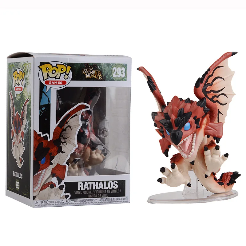 Funko POP Monster Hunter RATHALOS 293 # ZINOGRE 294 фигурка Q Edition модель ПВХ Коллекция игрушек|Игровые