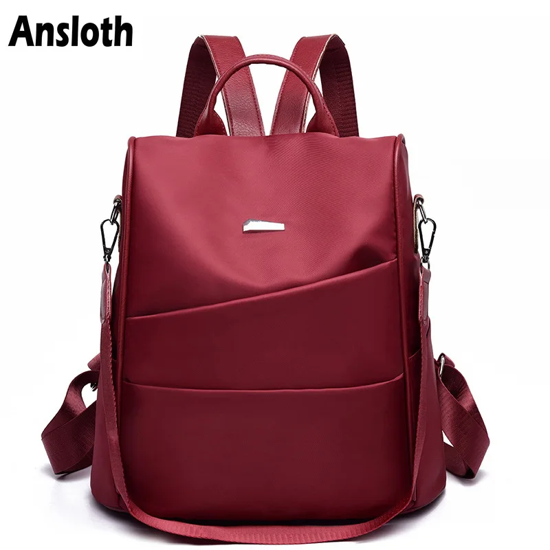 Женский рюкзак с защитой от кражи anlloth Oxford однотонный дорожный для девочек