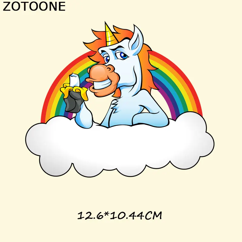 ZOTOONE Радуга патчи для одежды Бесплатная доставка Стильная футболка с