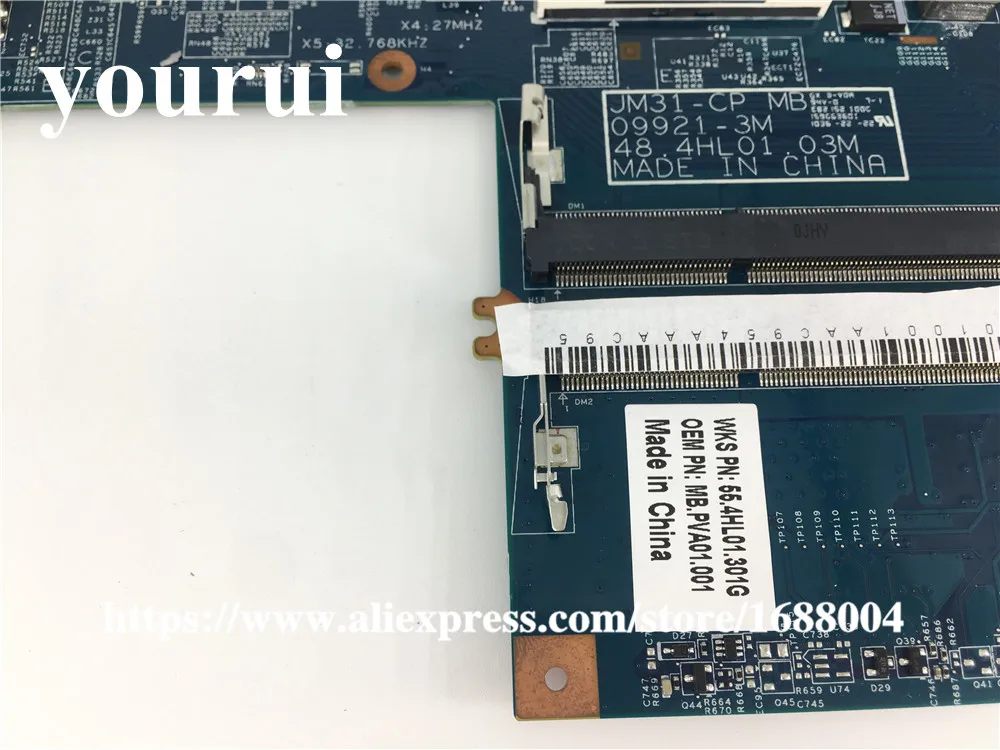 Материнская плата MBPVA01001 MB.PVA01.001 для ноутбука acer 3820 3820TG материнская 48 4hl01.03m
