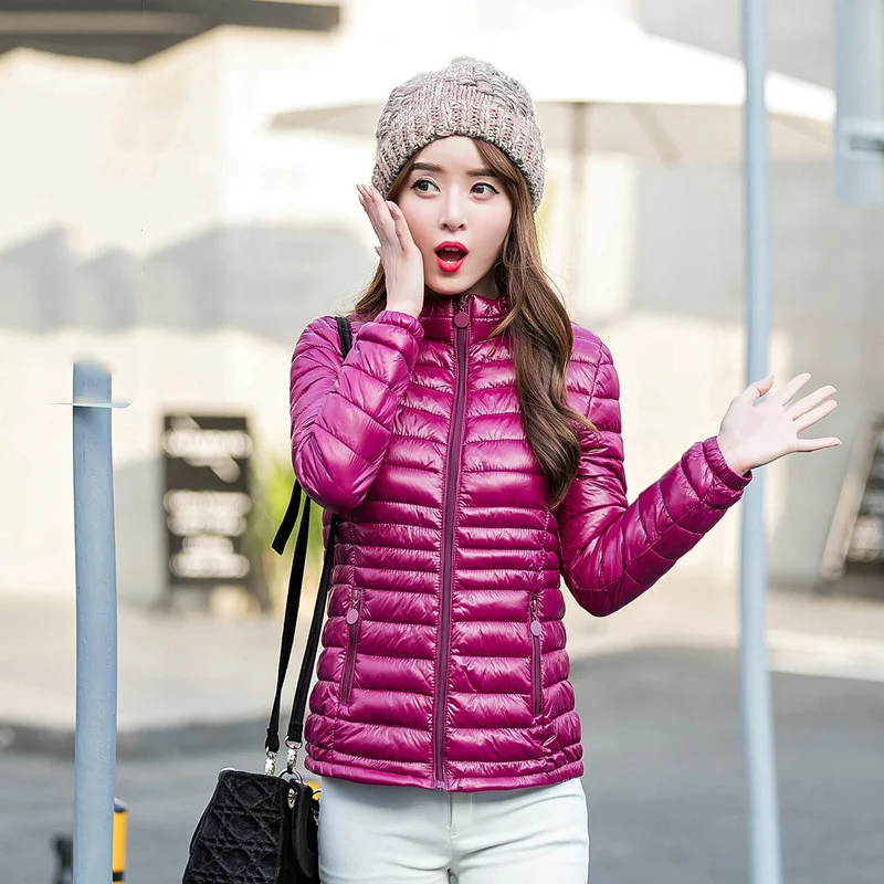 2019 модная Сверхлегкая парка зимняя куртка женская уникальная стильная короткое