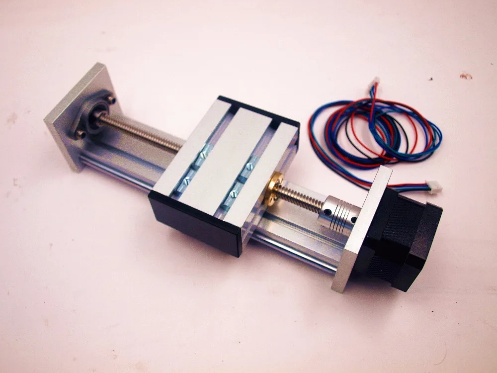 Funssor Z axis Slide rail kit с 12V NEMA17 шаговый двигатель 100 300 мм эффективный ход TR8 свинцовый