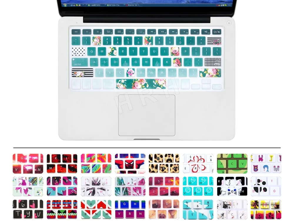 Силиконовая накладка на клавиатуру США защитная для Apple Mac Macbook Pro 13 15 17 Air Retina