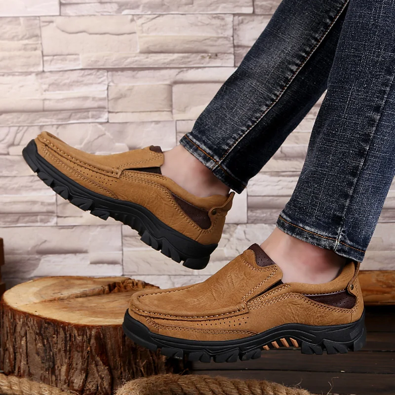 NORTHMARCH Genuine Leather Men Casual Shoes Comfortable Outdoor Hard-Wearing Flats Loafers Moccasins Chaussures Homme | Обувь