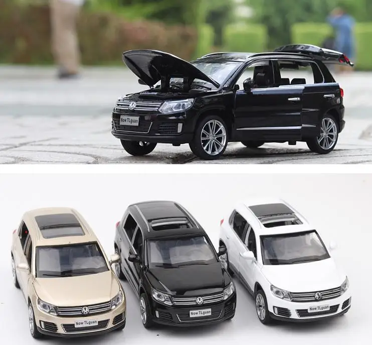 Модель Tiguan с высокой симуляцией масштаб 1:32 легкосплавный внедорожник