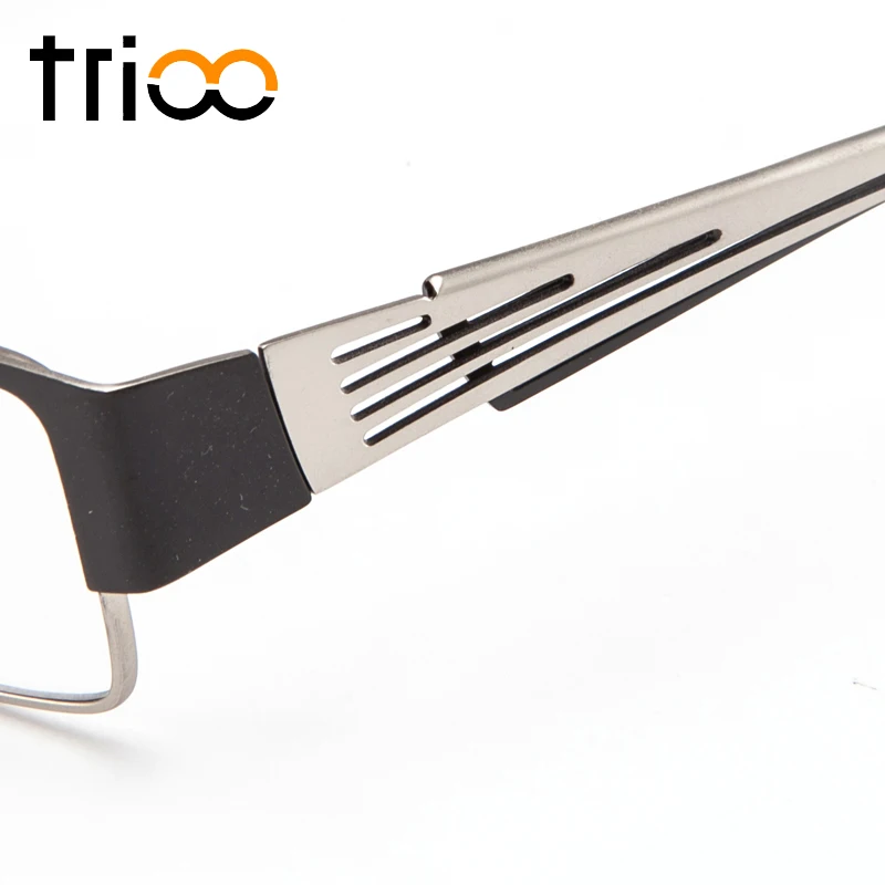 Мужские очки TRIOO высококачественные металлические квадратные полупрозрачные