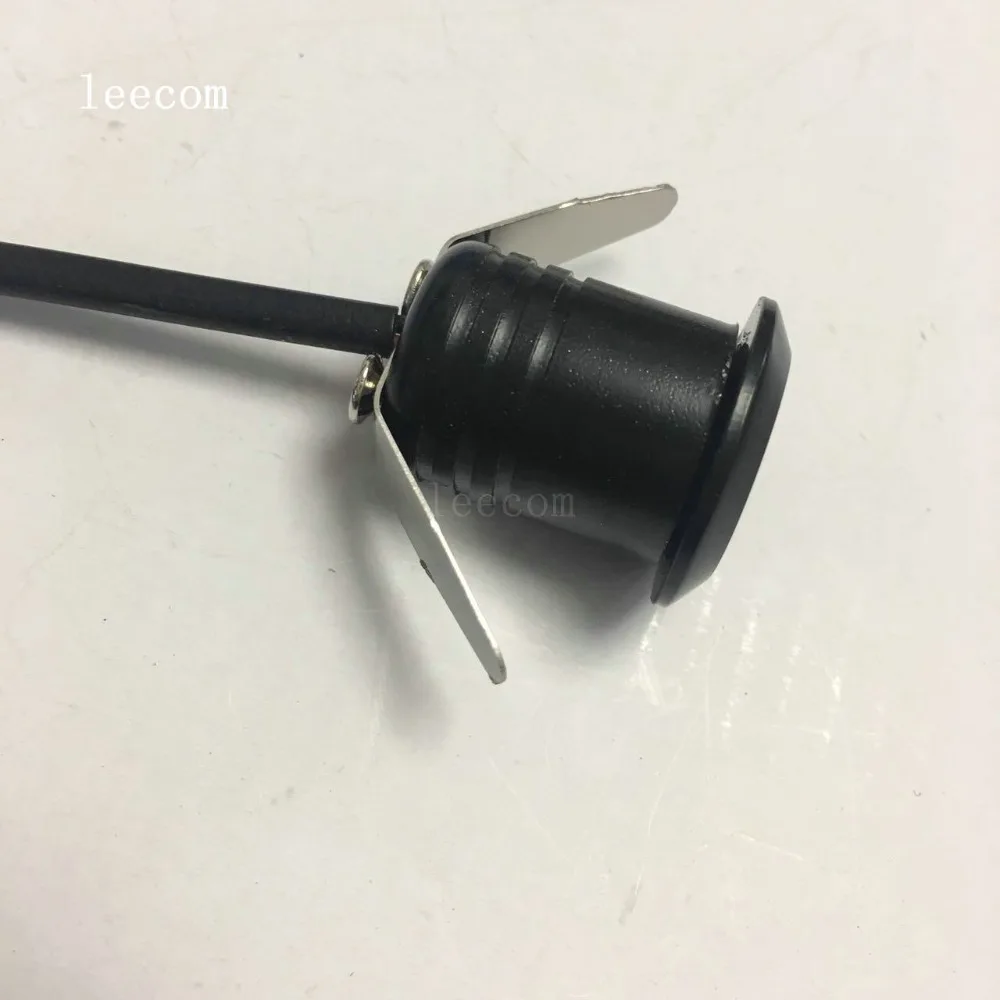 DC12V Rushed Real Luces Led 10 шт./лот Мини Светодиодный точечный светильник черный круглый