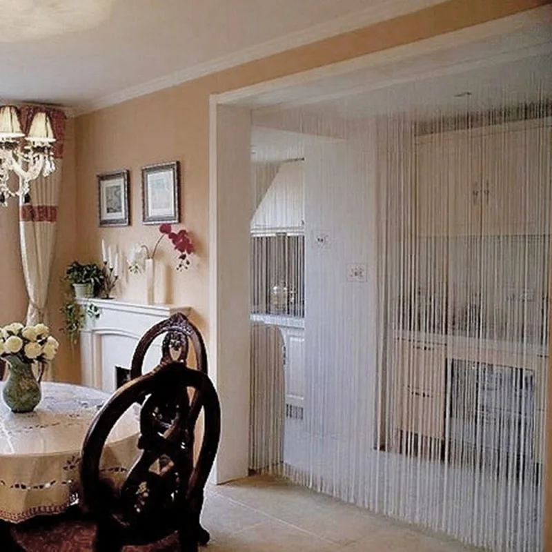 Urijk New Long Tassel Chain String Door Curtain Divider Sheer Window Valance Home Decor Screening Dropshipping | Дом и сад