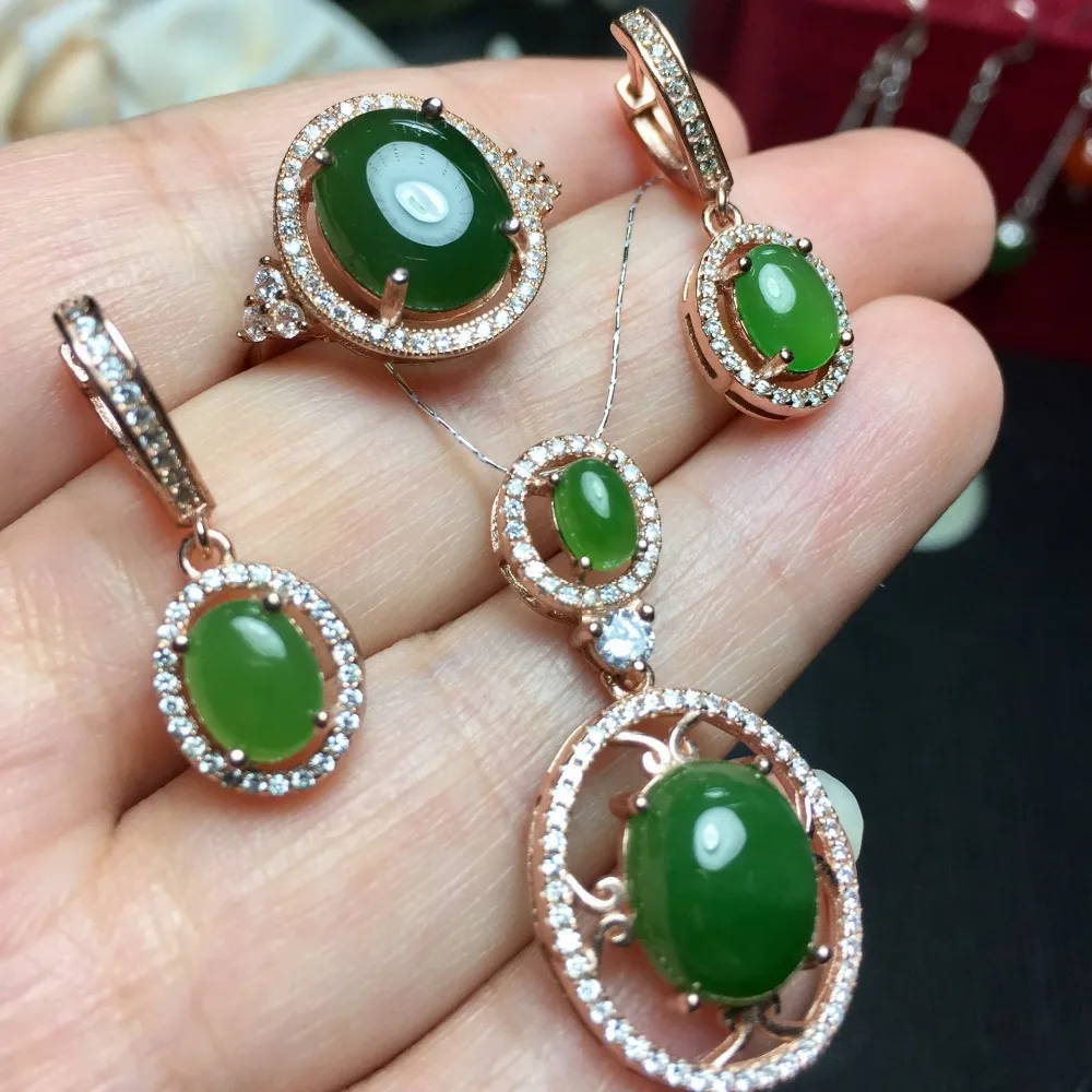 KJJEAXCMY boutique jewels 925 бриллиантовое ожерелье с натуральным яшмой Ожерелье Подвеска