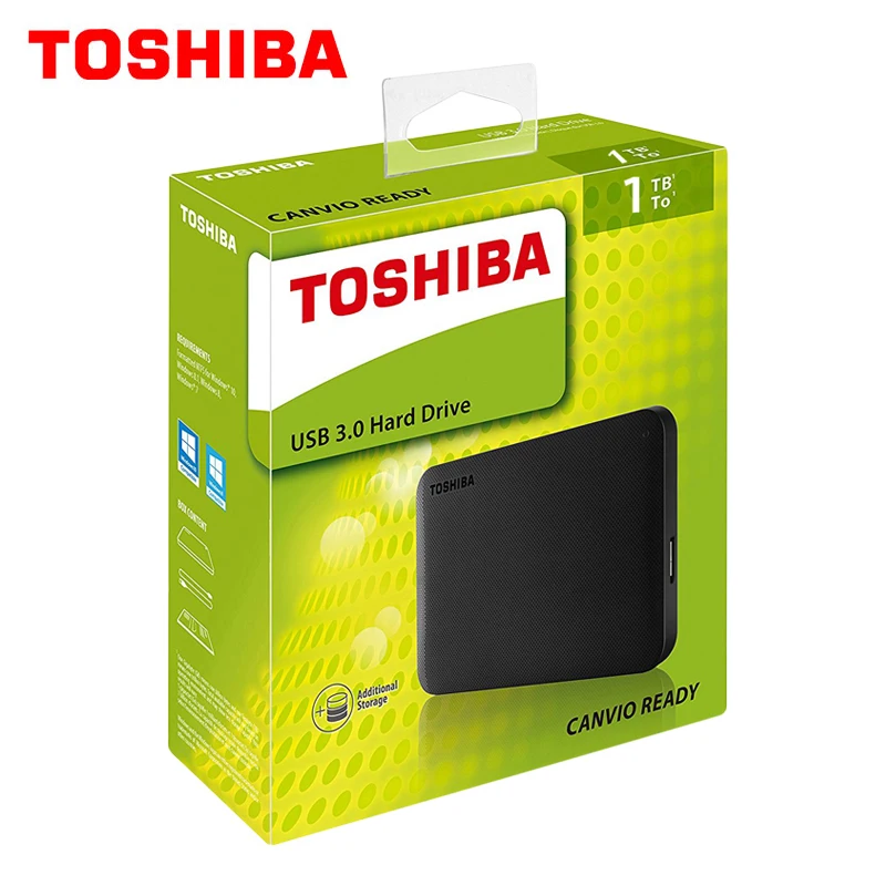 Внешний жесткий диск TOSHIBA 1 ТБ 2 HDD 1000 ГБ HD портативный USB 3 0 SATA3 5 дюйма HDTP210AW3AA HDTP220A 100%
