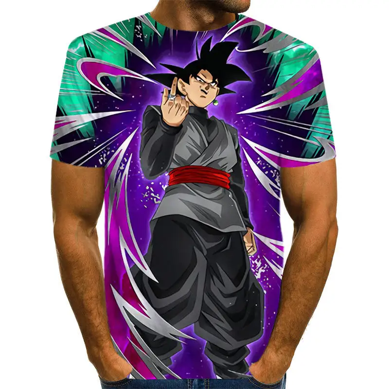 Dragon Ball Z Ultra Instinct God Son Goku Super Saiyan Men Tshirt 3D Printed Summer O-Neck Daily Casual Funny T shirt Plus Size