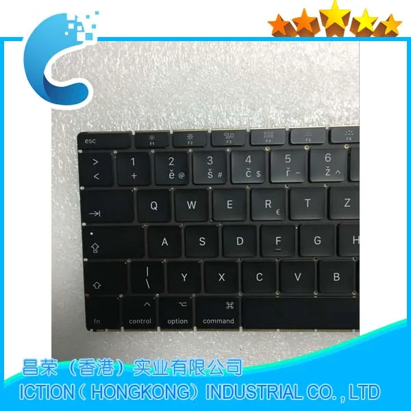 Ранняя 2016 2017 новая Чешская клавиатура A1534 для MacBook Retina 12 дюймов с кубическим
