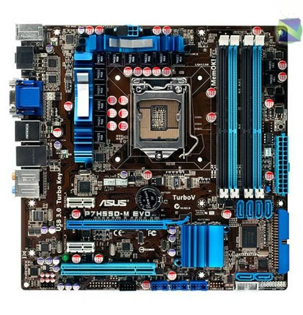 Asus P7H55D-M EVO рабочего Материнская плата H55 разъем LGA 1156 i3 i5 i7 DDR3 16G USB3.0