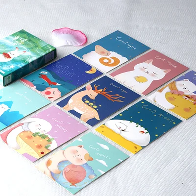 28 листов/набор кавайных цветов и животных серии Lomo карты/Поздравительные открытки/рождественские и новогодние подарки - Цвет: G