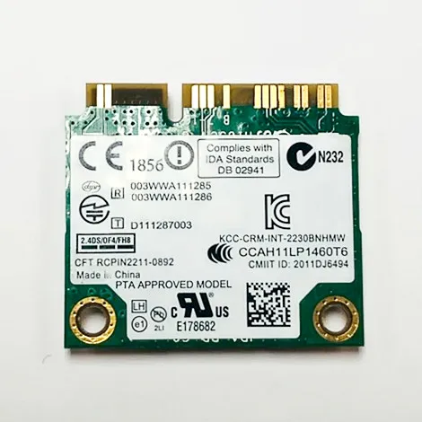 Мини-карта pcie для 300 Мбит/с Wi-Fi+ BT 4,0 Intel mediino wireless-N 2230 2230BNHMW Беспроводной Wi-Fi Bluetooth dell asus acer