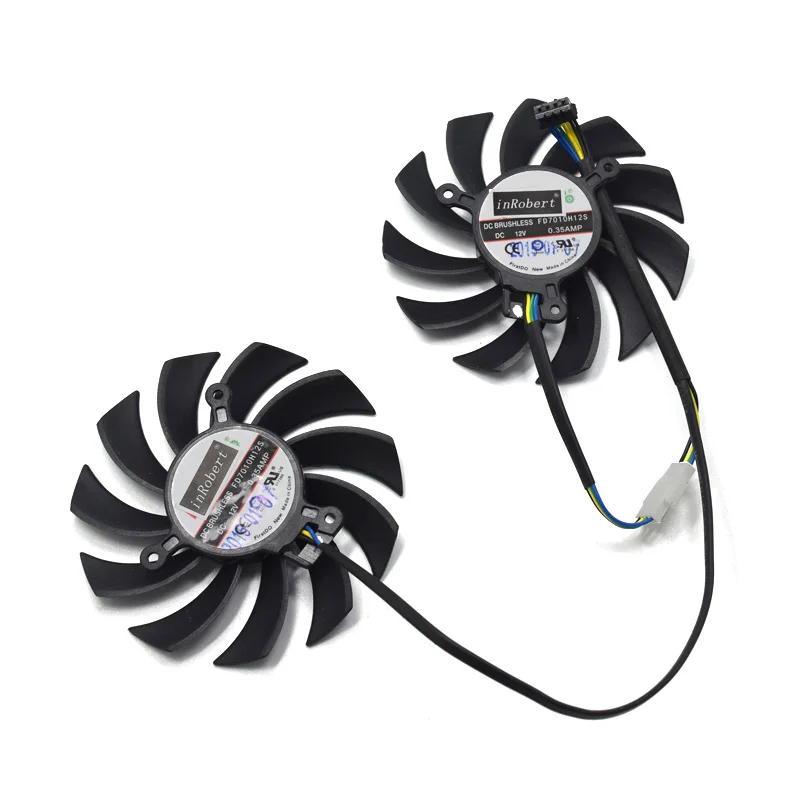 Вентилятор 75 мм FD7010H12S Dual X HD7850 4 контактный кулер для замены Sapphire 1 ГБ GDDR5 HD 7850 карты