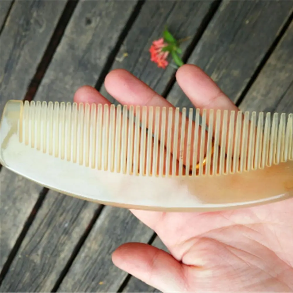Антистатическая щетка для волос расчески из бычьего рога 9 размеров 1 шт.| |