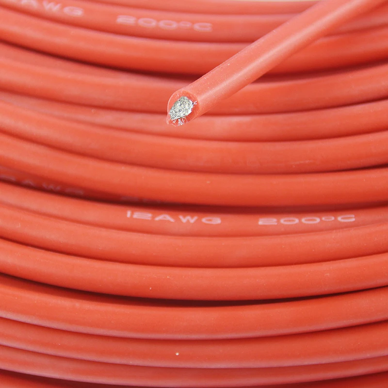 Силиконовый провод 12AWG силиконовый кабель 100 метров для двигателя модели RC Lipo