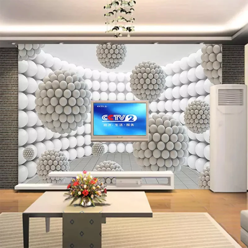 3D обои на заказ трехмерная сфера здание космическое искусство фото роспись