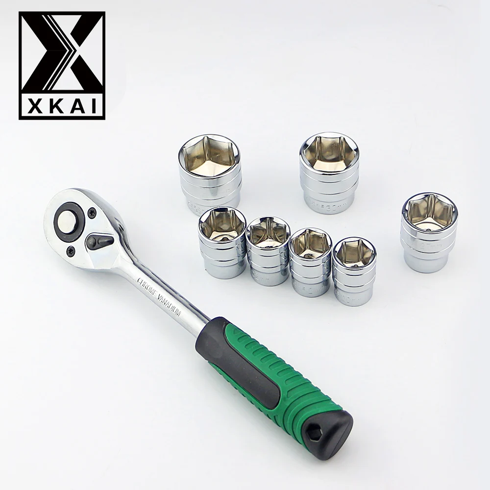 XKAI 1/2 &quot20 32 мм торцевой ключ головка метрический Набор торцевых головок комплект