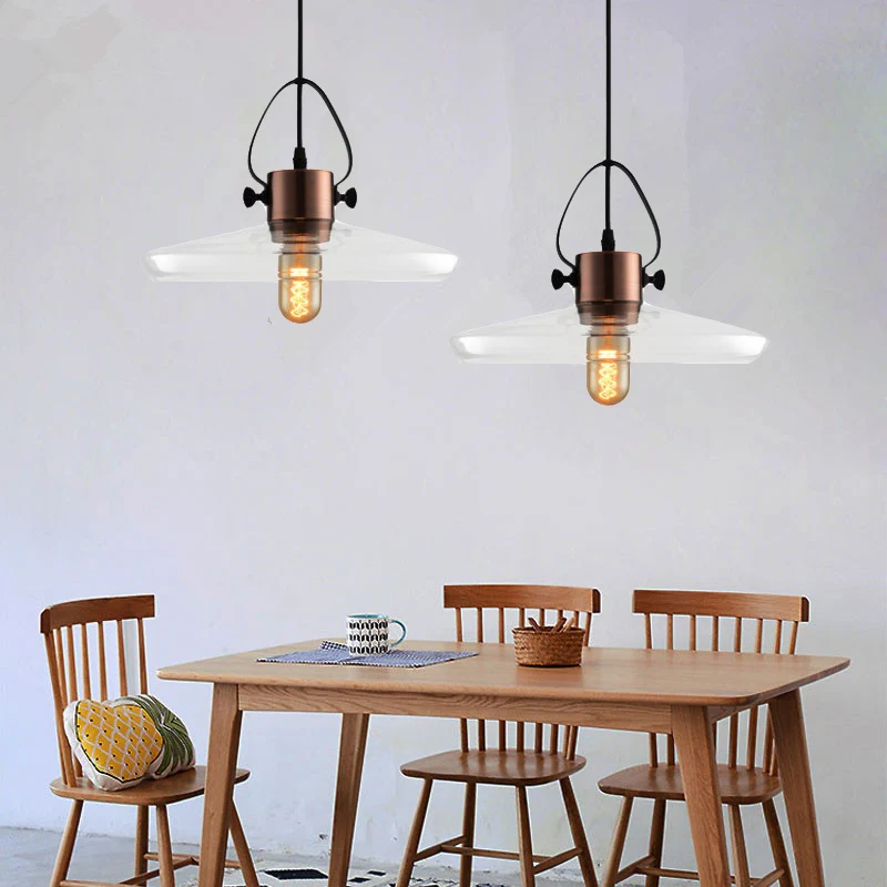 

Стеклянный подвесной светильник для кухни, островное освещение, бар, освещение для спальни, современный потолочный светильник, домашние св...