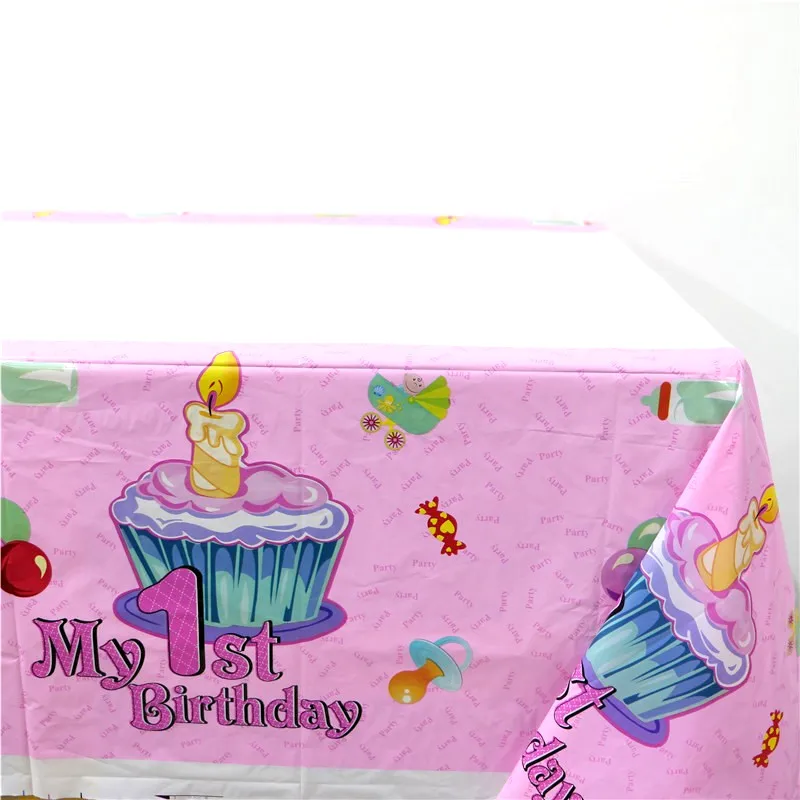31 шт Дети сувениры принц Розовый Мой первый день рождения посуда украшения