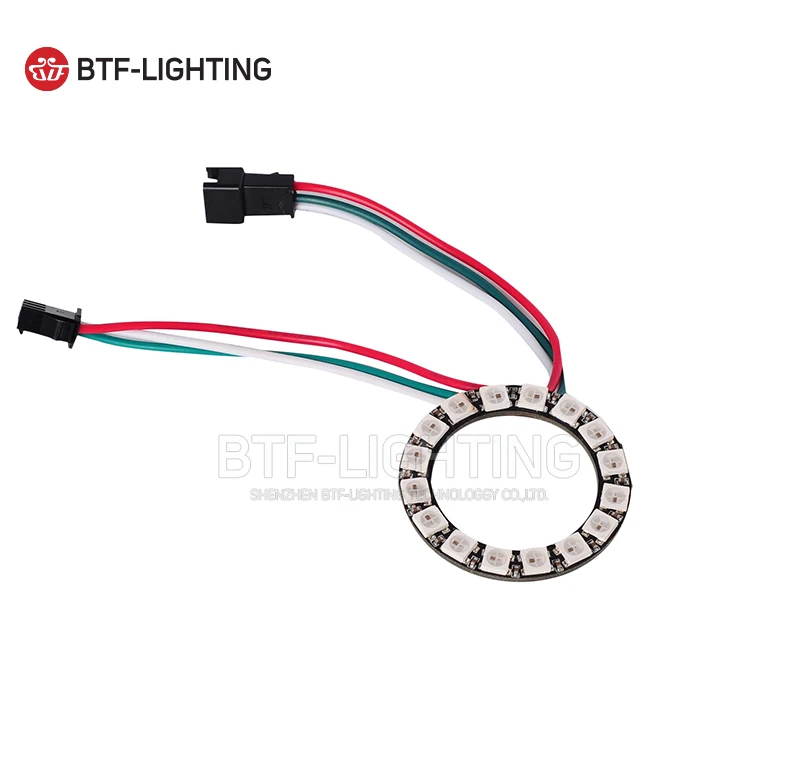 WS2812b 16 светодиодов пиксельное кольцо адресные модули DC5V вход RGB Полноцветный