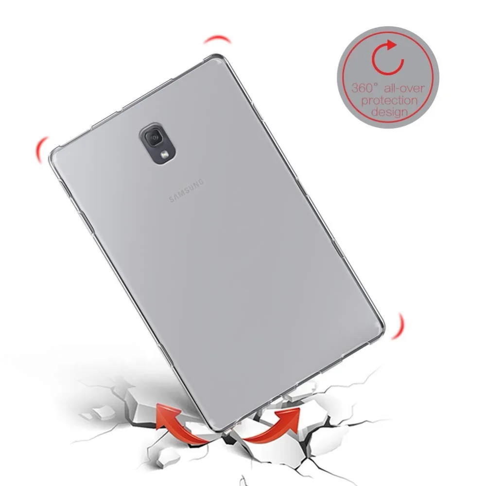 Чехол для Samsung Galaxy Tab A A2 10 5 2018 T590 T595 Прозрачная силиконовая задняя крышка из ТПУ