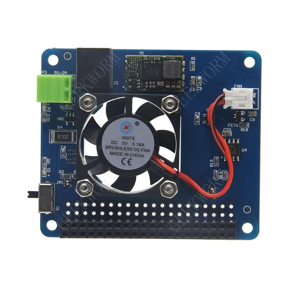 Raspberry Pi 4 Модель B/3B +(Plus)/3B программируемый Умный вентилятор контроля температуры +