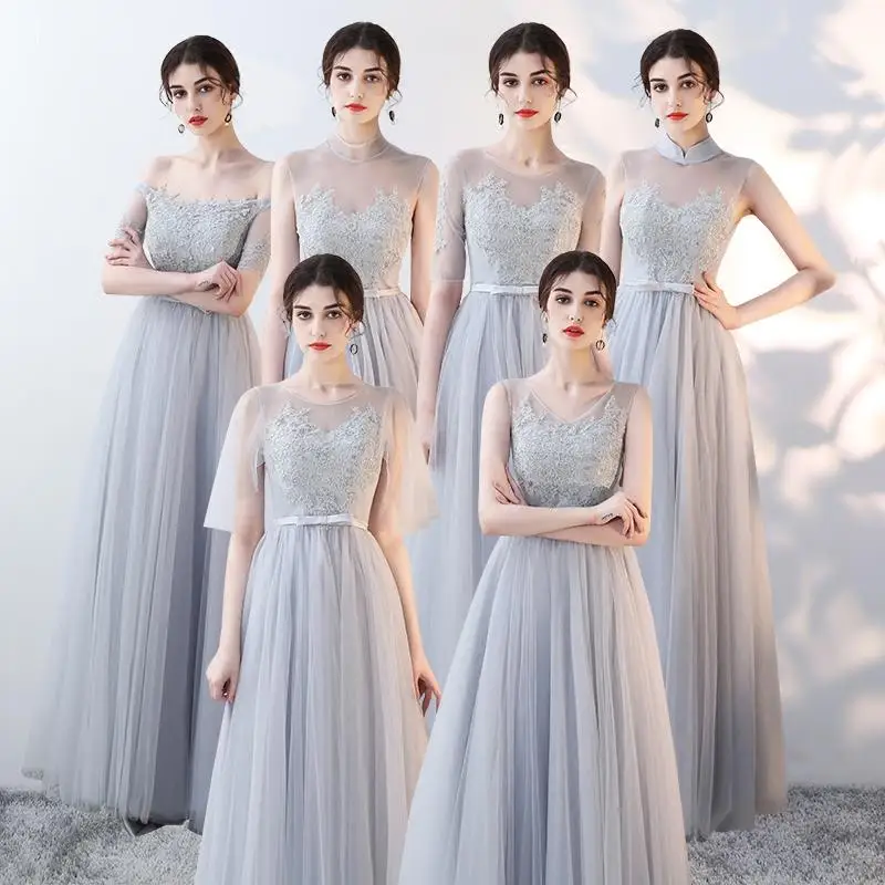 Свадебное платье подружки невесты Элегантное Длинное тонкое платье Qipao Улучшенный сеточный Ципао сексуальные платья для выпускного вечера Выпускные платья XS-XXL