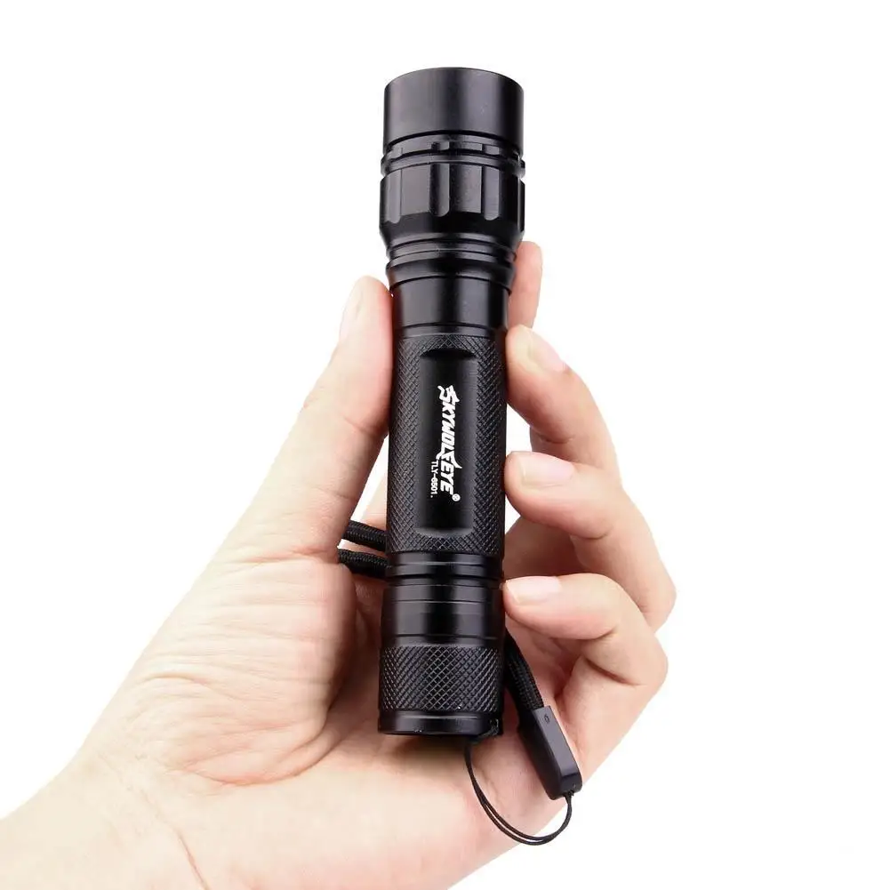 SKYWOLFEYE светодиодный фонарик 300 люмен масштабируемый лампа 3 режима + аккумулятор