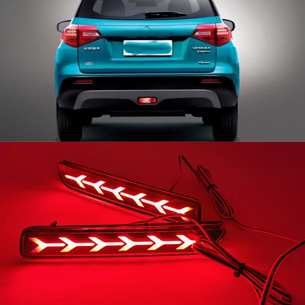 2 шт. Автомобильные светодиодные лампы для заднего бампера Suzuki Ertiga alivio Ciaz Vitara S Cross