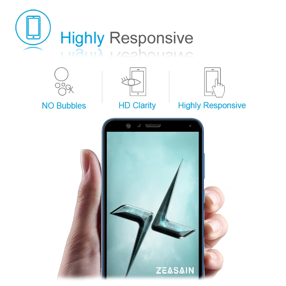 Защитное стекло ZEASAIN закаленное 2.5D с полным покрытием для Huawei Honor 7X 7X9H|glass for