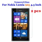 Закаленное стекло 9H 2.5D, Премиум Защитная пленка для Nokia Lumia 925, 2 шт.лот, 4,5 дюйма