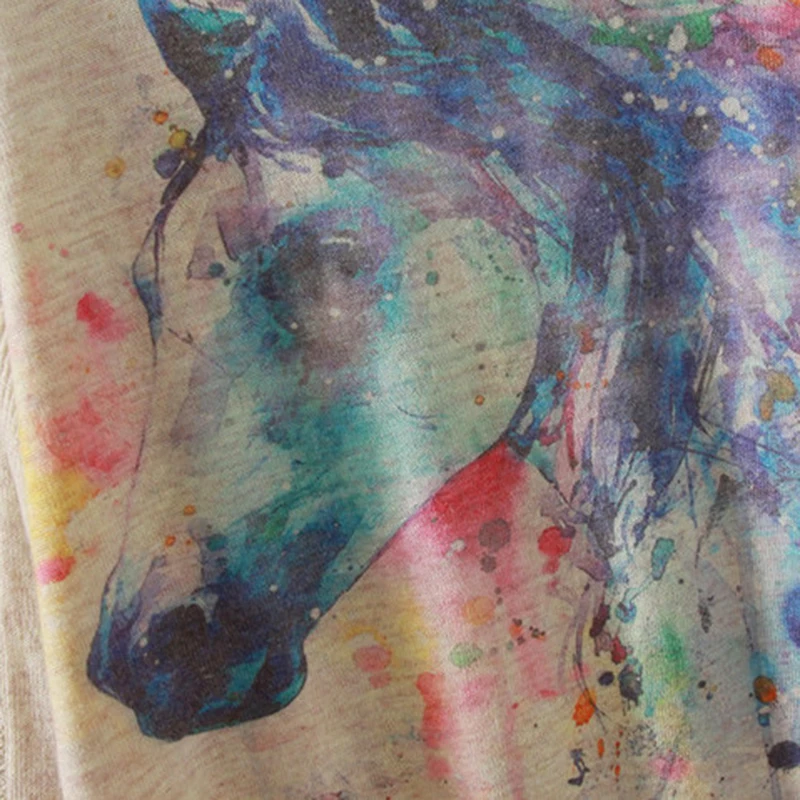 MITTELMEER New Autumn and Spring Harajuku printed Sweaters women o-neck printing Cartoon unicorn tops for | Женская одежда