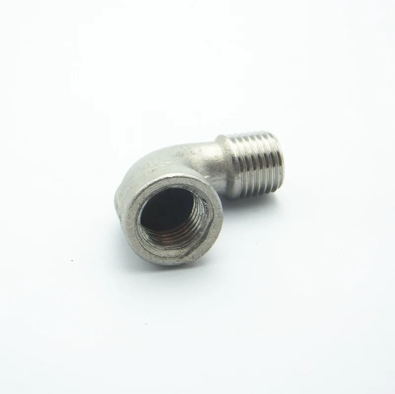1/4 &quotBSP Female x 1/4&quot BSP Male Thread 90-градусный локоть 304 нержавеющая сталь Резьбовая труба