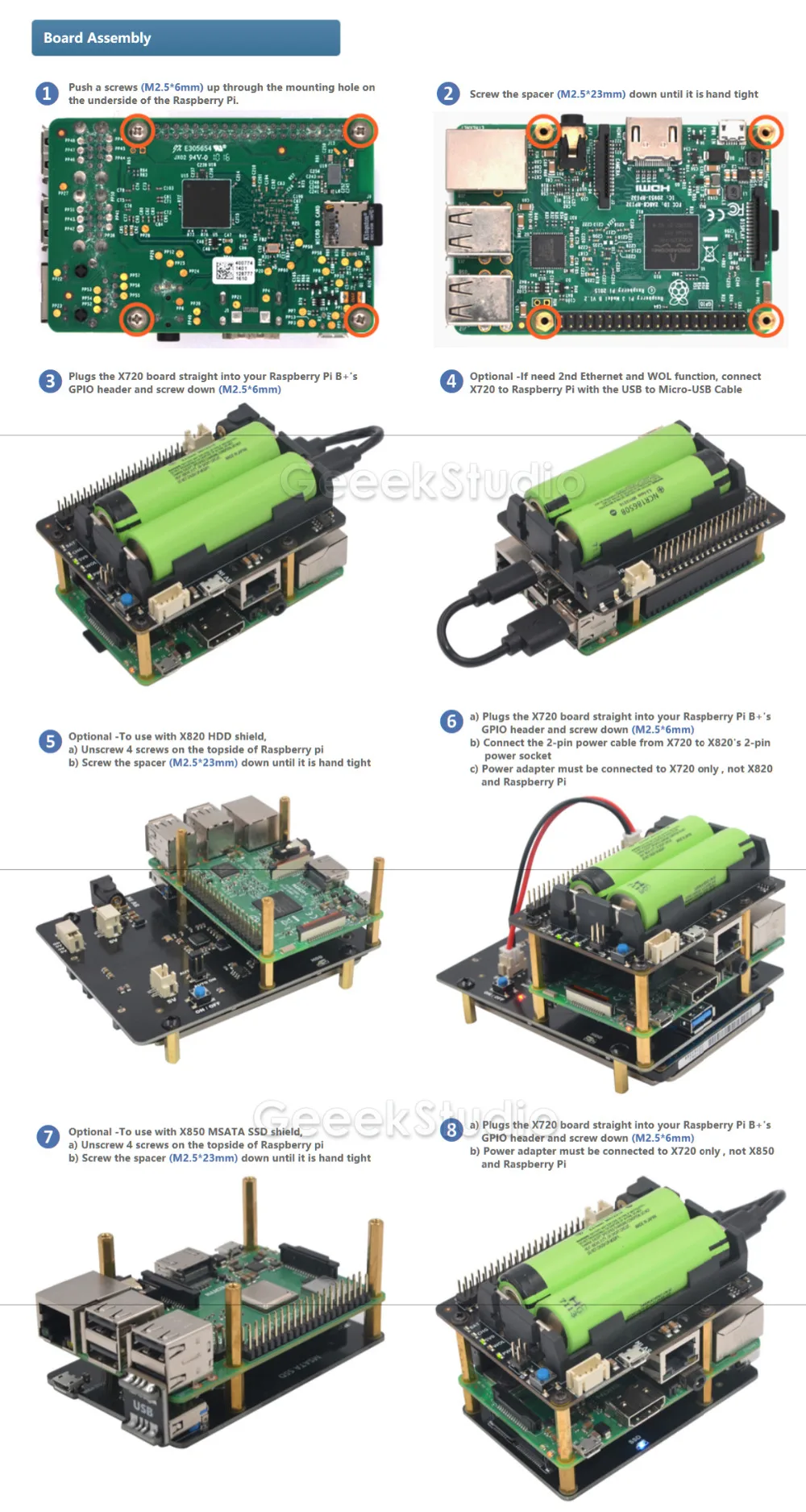 Raspberry Pi X720 UPS управления питанием шапка(18650 мощность)+ безопасное выключение+ подключение к локальной сети плата расширения для Raspberry Pi 3 B+/3B