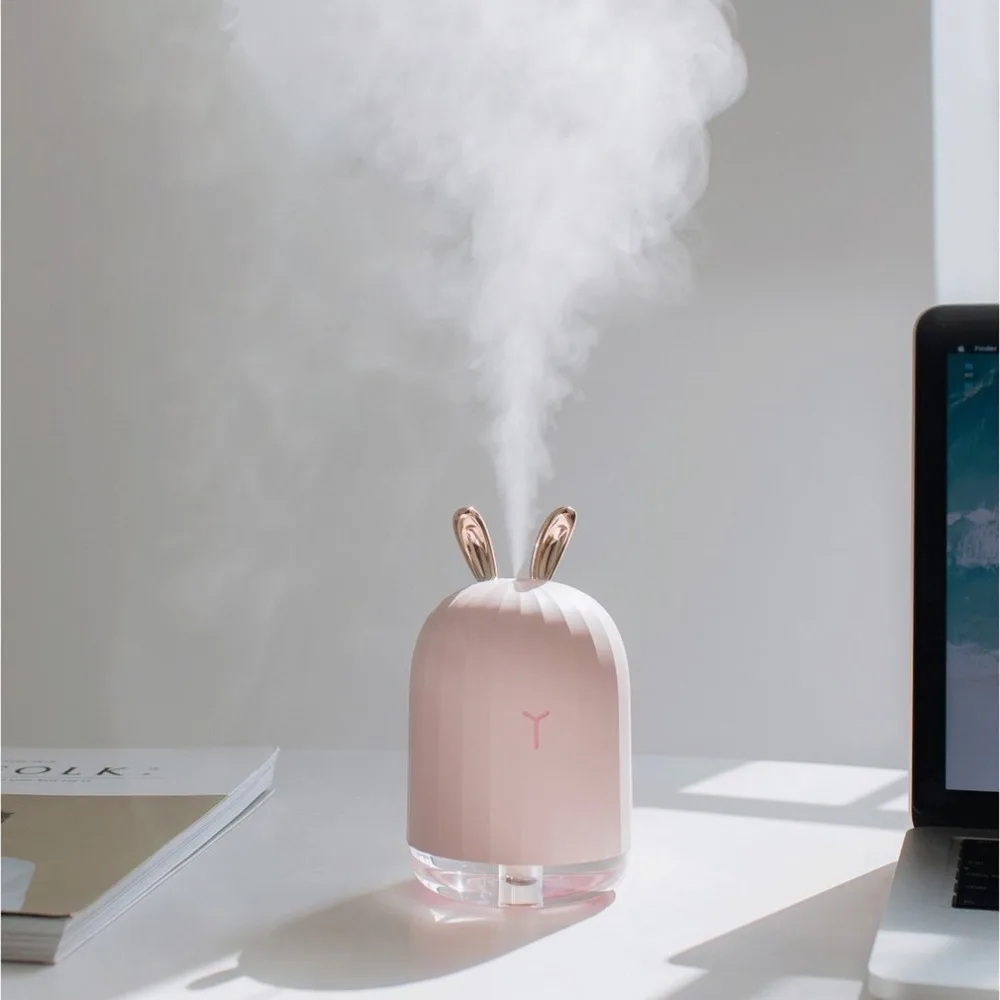 Lavender Air Ultrasonic Humidifier Essential Oil Diffuser Atomizer Freshener Mist Maker with LED Night Light | Бытовая техника