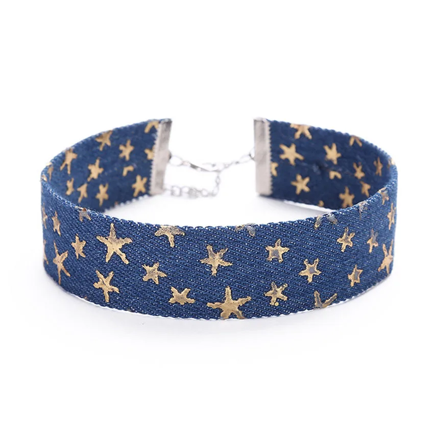 2017 новое короткое ожерелье сплав звезда панк искусственное для женщин