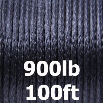 Плетеная UHMWPE леска для рыбалки 100lb-3960lb сильная соленая водная Рыбная леска крепкая веревка для кайта для отдыха на природе и туризма - Цвет: 900lb 100ft black