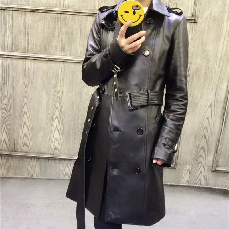 Женское длинное пальто из натуральной овчины Тренч 100% овчины|jacket fashion|jacket jacketjacket