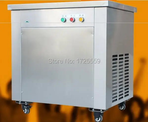 2016 роликовая машина для жареного мороженого одна сковорода с 6 ведрами прокатная